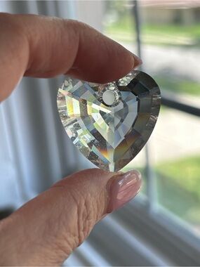 Swarovski Clear Crystal Prism Heart